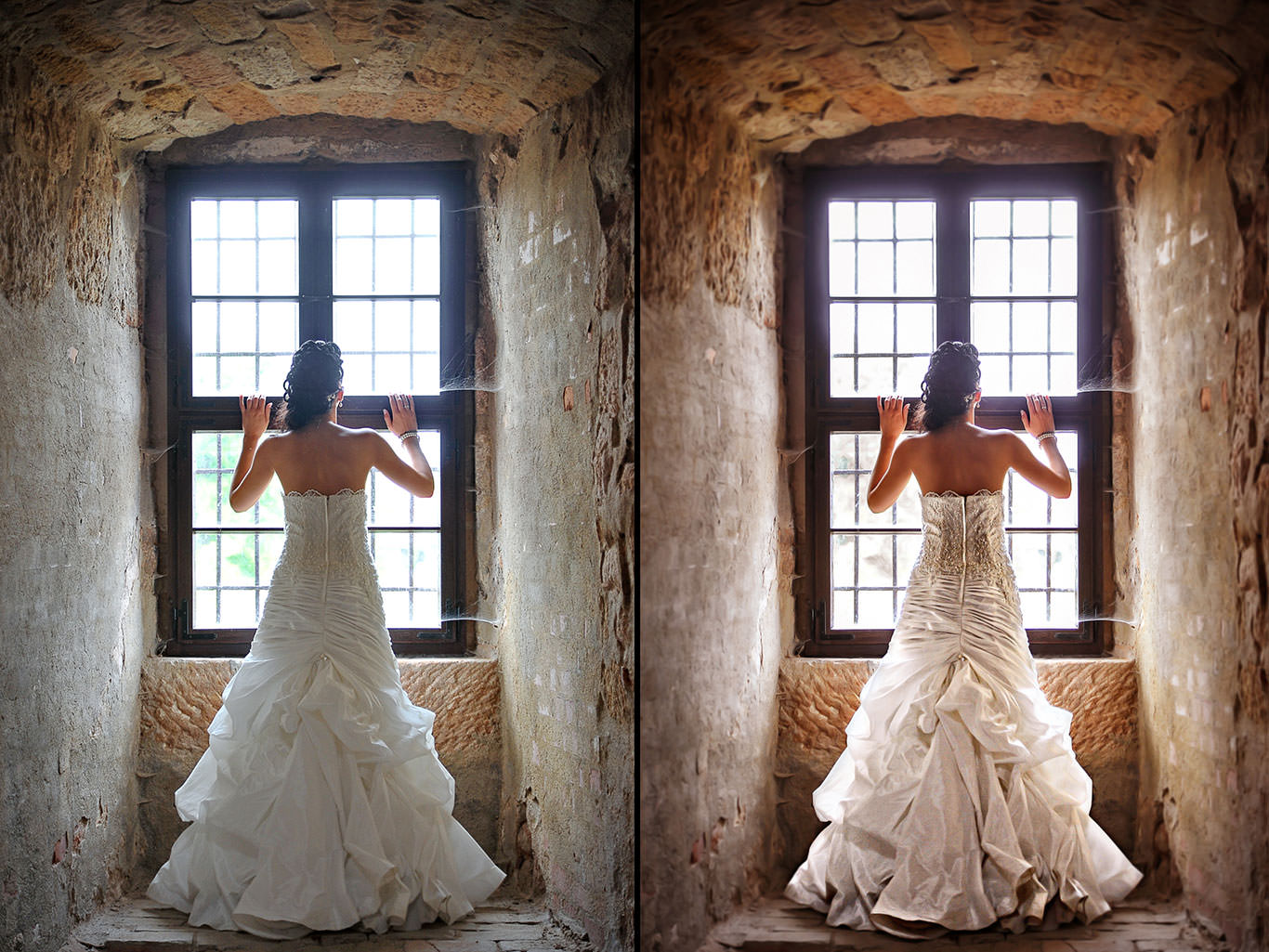 Empfehlung des Hochzeitsfotograf, der Glamour Look - Vergleich Vorher / Nachher Empfehlung des Hochzeitsfotograf, der Glamour Look - Vergleich Vorher / Nachher