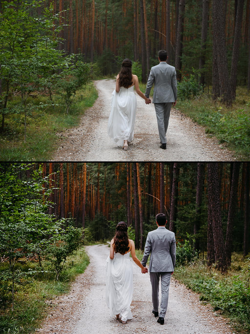 Empfehlung des Hochzeitsfotograf, der Glamour Look - Vergleich Vorher / Nachher Empfehlung des Hochzeitsfotograf, der Glamour Look - Vergleich Vorher / Nachher